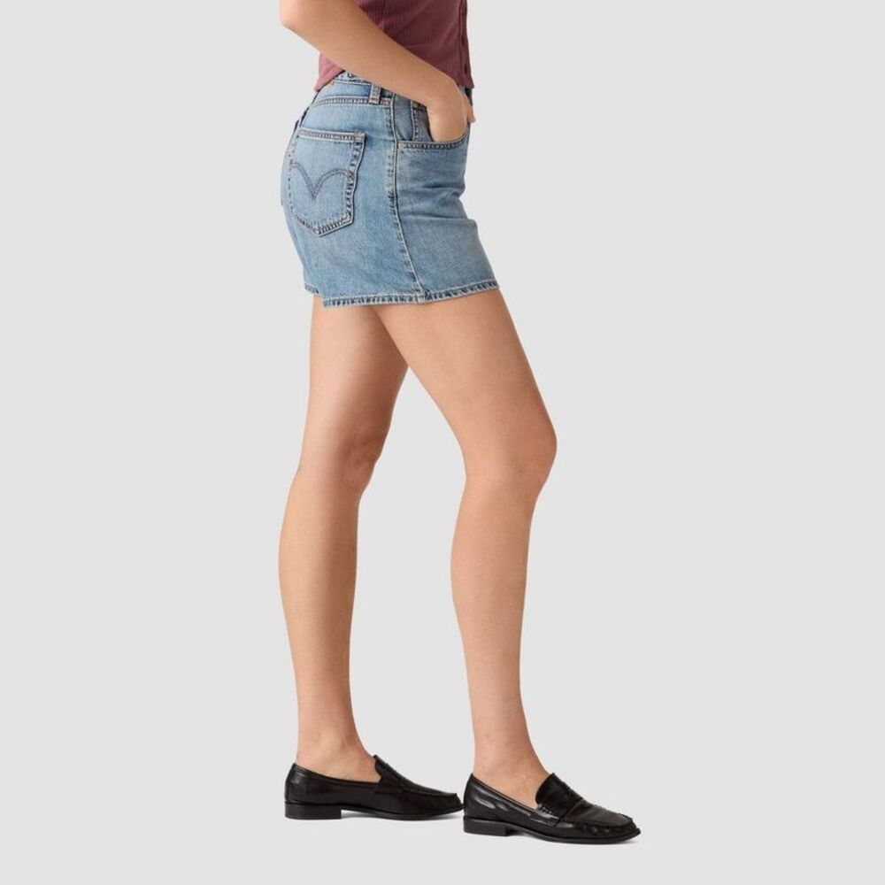 Levi's Light Blue Denim Jean Shorts - Picture 3 of 5